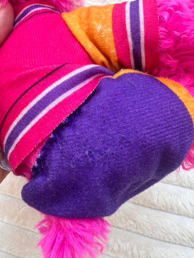 Scruff-A-Luvs Pink Puppy Dog Soft Plush approx. 23 cm. Used Dirty Please see photos