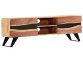 TV Cabinet 140x30x45 cm Solid Acacia Wood