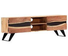 TV Cabinet 140x30x45 cm Solid Acacia Wood