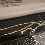 gold on silver full halmarks rare necklace   lenght 47-55cm Image 4