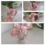Brand new pink floral crown headpiece headband fascinator Image 5