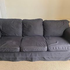 Ikea Black 3 seater sofa