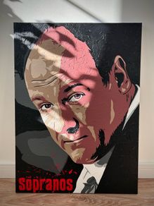 Tony Soprano James Gandolfini original portrait painting one-off original
