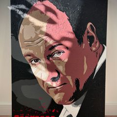 Tony Soprano James Gandolfini original portrait painting one-off original