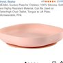 BEABA pink suction plate & matching fork & spoon EUC Image 4