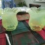 Vaseline Glass Lampshades Image 3