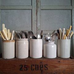 Marmalade Jars & Mustard Pot