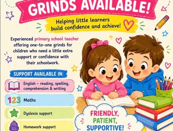 Primary school grinds - Maynooth and Kildare area