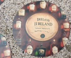 1 x Advertising pub whiskey Ireland aluminium metal discs,,price includes post to anywhere in Ireland, sold as seen see pictures,