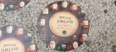 1 x Advertising pub whiskey Ireland aluminium metal discs,,price includes post to anywhere in Ireland, sold as seen see pictures,