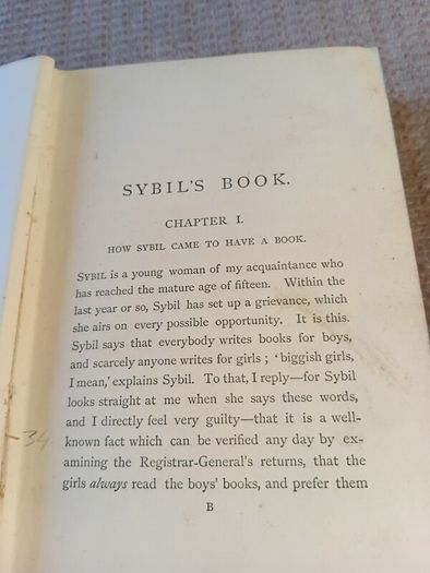 Rare Find 1876 Sybil's Book by Lady Barker. Antique. Literature.