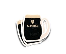 Guinness Tankard Glossy Sticker 3-Pack