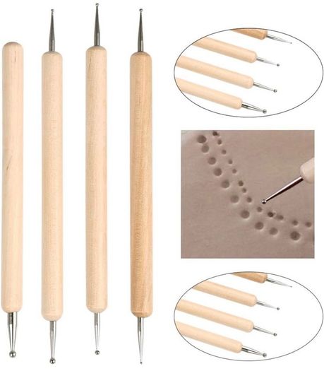 40Pcs Pottery Clay Sculpting Tools, Wooden Pottery Carving Tools Set Sculpture Ceramic Tools Kit Used for for Shaping, Modeling, Smoothing (FREE POSTAGE)