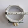 Six Vintage Floral Octagon Porcelain Napkin Rings Image 4