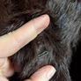 Real fur chocolate color coat Image 8
