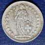 1945 B Switzerland 1 Franc Helvetia standing silver Image 3