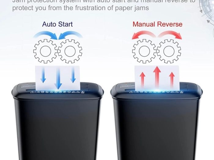 8 Sheet Strip Cut Paper Shredder, A4 Paper, Credit Card and CD/DVD Shredder for Home Use With 13L Wastebasket, Black (FREE POSTAGE)