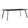 Dining Table Black 200x100x75 cm Tempered Glass Image 5