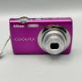 Nikon Coolpix S220 10MP Digital Camera Pink - Nr Mint - Full Kit Image 2