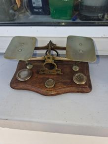 old post office  brass schales