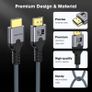 5m (8K) HDMI 2.1 Cable Copper Wire Core Cable 8K@60Hz HDR 4K@240/160/144/120/60Hz UHD Ultra High Definition Video Cable for Laptop TV Image 3
