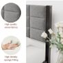 5ft King Size Bed Frame with Headboard,Metal Bed Image 4