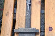 Vintage/Antique Metal Cross/Timber