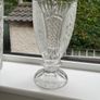 Vintage Kristal Zajecar Crystal Frosted Elegant Vase Image 3