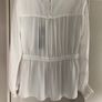 Long sleeve white lace blouse Image 6