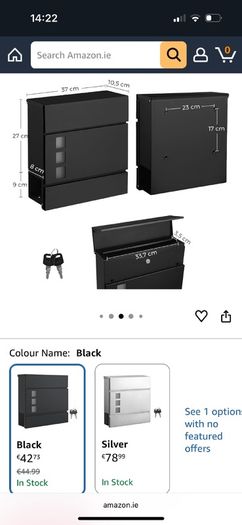 Postbox - Wall Mounted