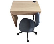 Ikea Micke Desk & Bleckberget Swivel Office Chair