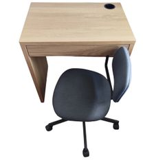 Ikea Micke Desk & Bleckberget Swivel Office Chair