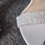 new white amazing heels with bow size UK 2 Image 2