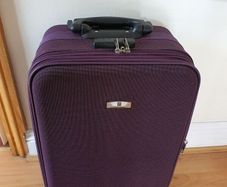 LT creations purple suitcase