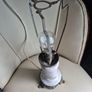 Mid Century Vintage Retro Marble gold ornate metal lamp base Image 10