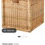 IKEA KALLAX 4x4 Shelving Unit Black with Rattan Baskets Image 3