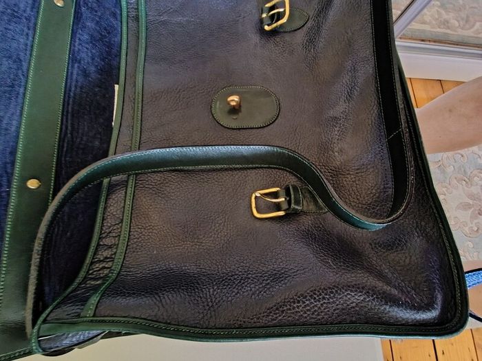 Large Vintage Chesneau Leather Satchel Briefcase