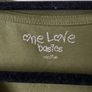 ONE LOVE Basics Khaki Green Long Sleeve Top Size M! Image 2