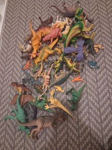 dinosaurs and a few farm animals!