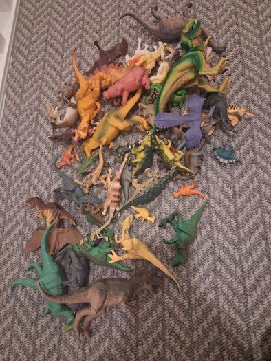 dinosaurs and a few farm animals!