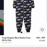 frugi shark snuggle suit 4-5y Image 4