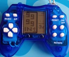 Tetris game key chain handheld  console