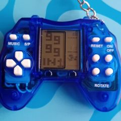 Tetris game key chain handheld  console