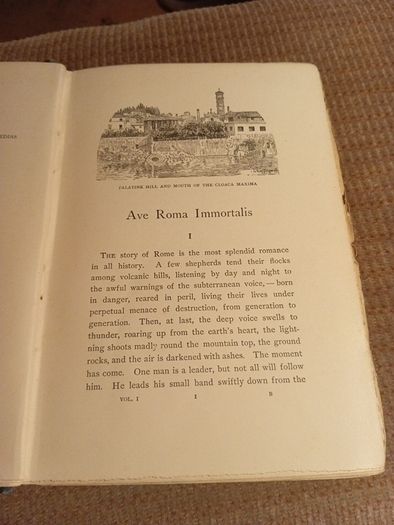 1898 Ave Roma Immortalis. Studies from the Chronicles of Rome. Vol. I. Religious. Vintage.