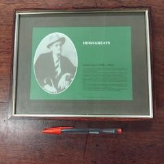 Framed James Joyce Irish Greats