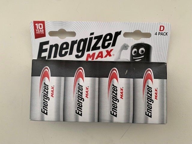 Energizer MAX D Batteries 4 Pack
