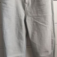 Dunnes Stores Washed Light Sage Green Barrel Jeans UK 10
