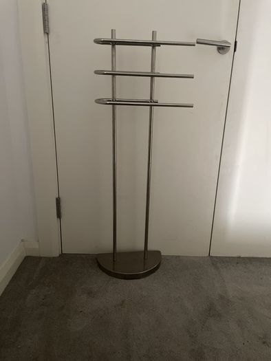 Towel rack free standing three tier approx 160cm high