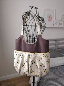 Fabric handbag - handmade - brand new