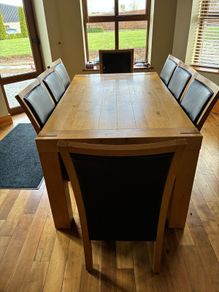 Dining table and chairs